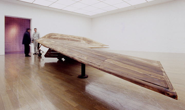 Wooden B2 (B2 Stelth Bomber) in Nagi Museum Of Contemporary Art